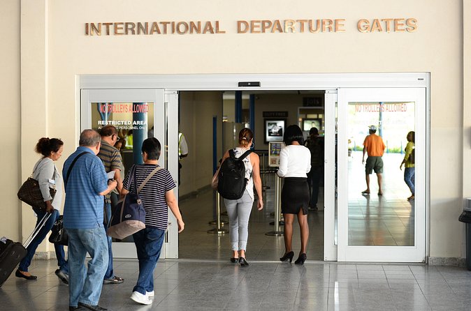 Airport Fast Track Departure Service - SkyPass Caribbean - Passing through security with your escort