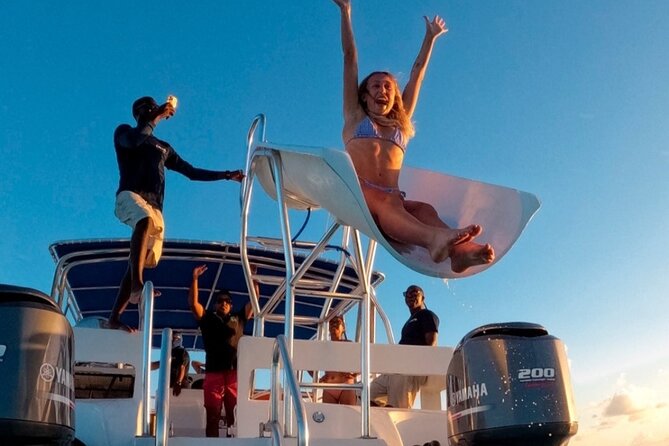 All Day Adventure with a Beach BBQ Feast from Providenciales - The slow cruise back to Grace Bay
