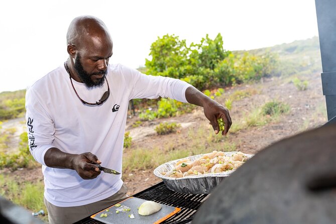 All Day Adventure with a Beach BBQ Feast from Providenciales - First water stop at Leeward Reef