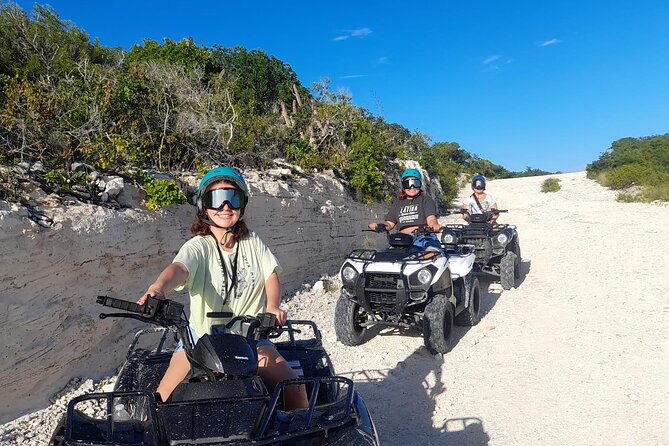 ATV Adventure tour on Providenciales - Chalk Sound and Silly Creek: ten minutes of color