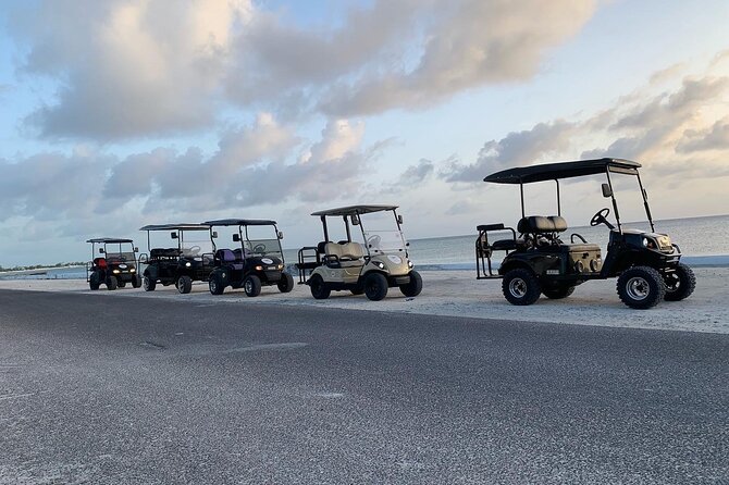 BMC Rentals -Golf Carts & Jeep Wrangler in Grand Turks - Driving on the Left in a Slow Cart
