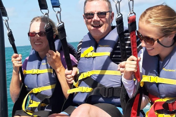 Capt Marvin Watersports / Parasail - Public Tour - The optional dip adds a little mischief