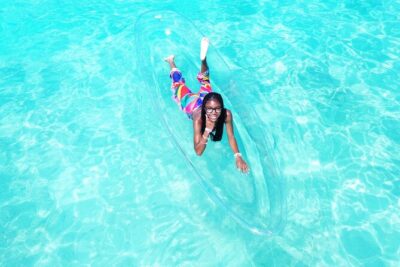 Clear Kayak Drone Photoshoot in Grand Turk, Turks and Caicos
