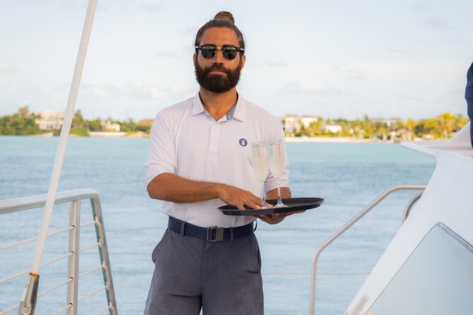 Deluxe Sunset and Saxophone Sail on Luxury Lady Grace Catamaran - What The View Gives You, and What Weather Can Take Away