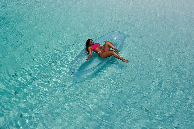 Exclusive Aerial Reflection: Solo Clear Kayak in Turks and Caicos - How the aerial photography changes the experience