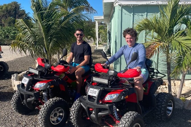 Famous East Island ATV Tour - Grace Bay Road and the island map mural