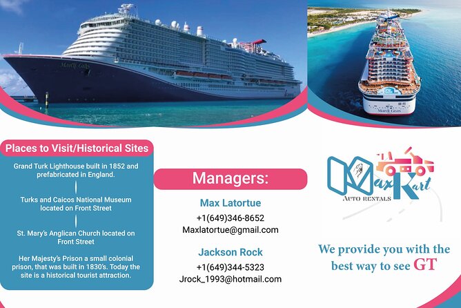 Golf Cart Adventure MaxKart Auto Rentals - Why a golf cart fits Grand Turk so well