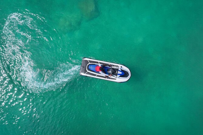 Jet Ski Adventure in Crystal Waters of Turks and Caicos - Leaving South Bank Marina on a Yamaha Jet Ski