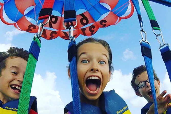Key to the Sea Parasailing- Birds Eye View of the Best Beach in the world - Taking Off From Grace Bay Beach