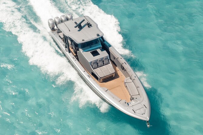Midnight Sun Charters - 43ft Midnight Express - Grace Bay Beach From the Water