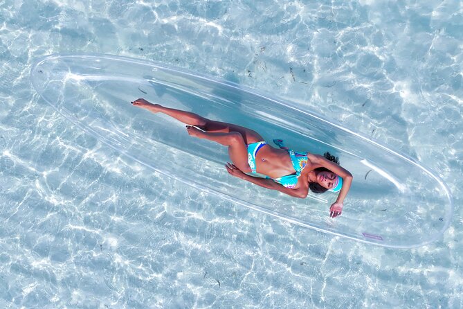 Providenciales Clear Kayak Shoots in Turks and Caicos Island - Why a clear kayak changes the usual beach photo