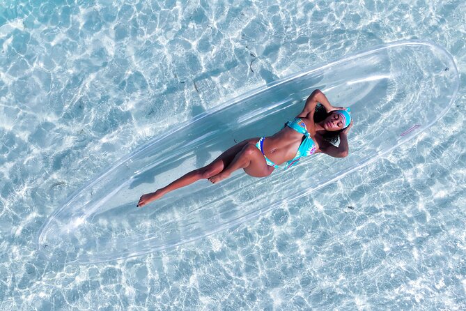 Providenciales Clear Kayak Shoots in Turks and Caicos Island - Posing beneath the drone