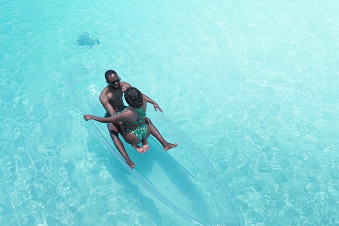 Romantic Clear Kayak Drone Photoshoot for Couples Turks & Caicos - What the drone captures from above