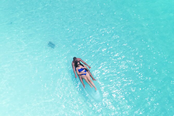 Romantic Clear Kayak Drone Photoshoot for Couples Turks & Caicos - Photos, video, and same-day sharing