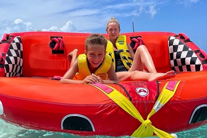 Tubing on grace bay beach Turks and caicos islands - Grace Bay tubing at a glance